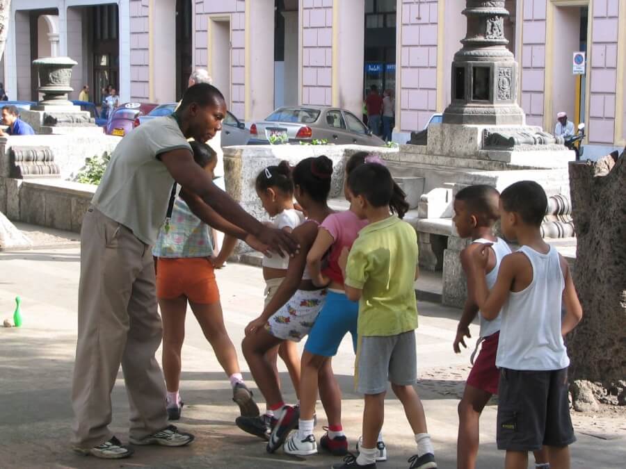 кубинские дети в Гаване