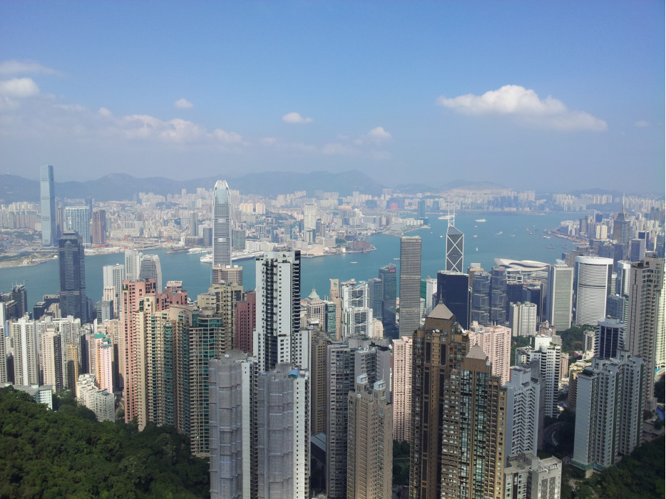 вид Гонконга с Пика Виктории