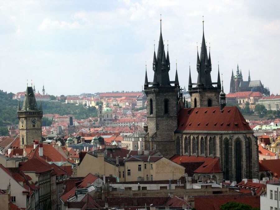 вид на Прагу, Чехия