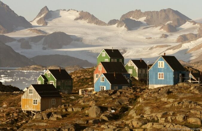 поселок в Гренландии
