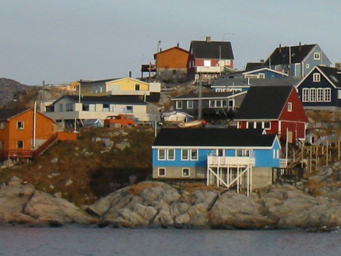 поселок в Гренландии