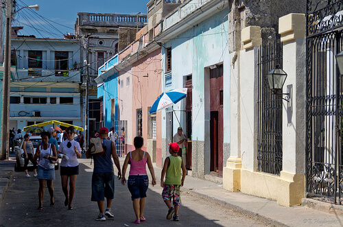 на улицах Гаваны, Куба