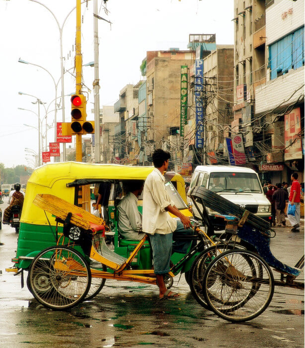 на улицах Дели, Индия