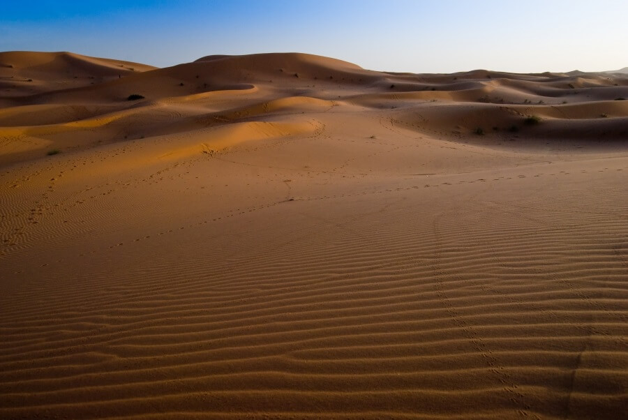 дюны пустыни Сахара