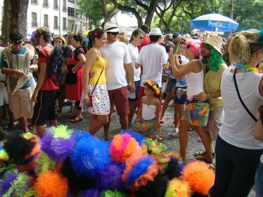 на карнавале в Бразилии