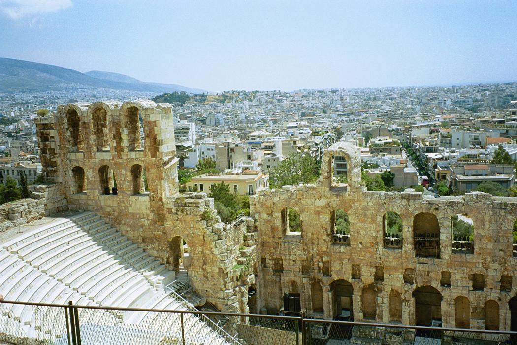 древние развалины в Греции
