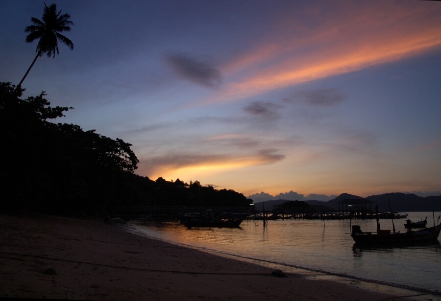закат на острове Лангкави