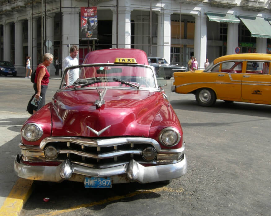 ретро такси в Гаване