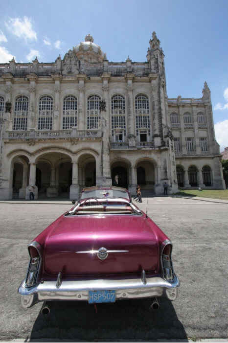 ретро-автомобили и колониальная архитектура Гаваны