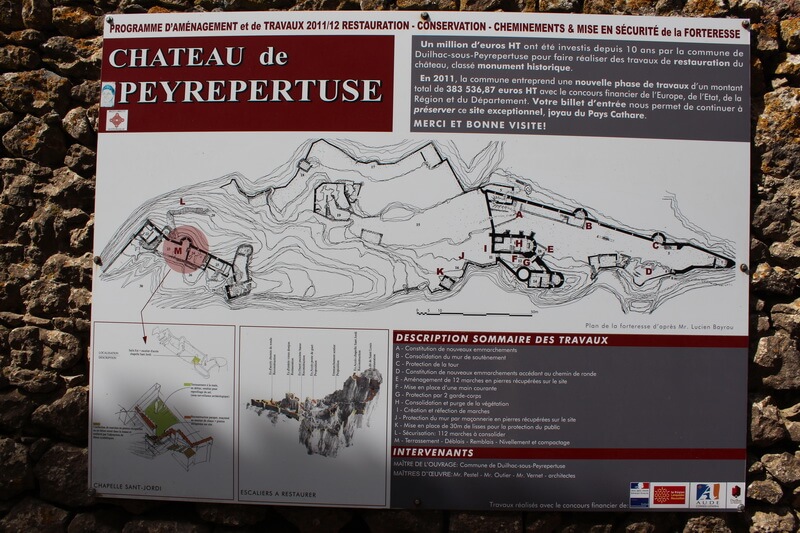 карта замка Пейрепертюз